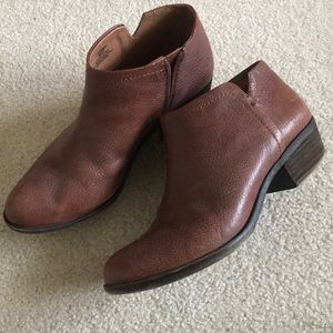 Cute tan heeled boots lucky brand size 7